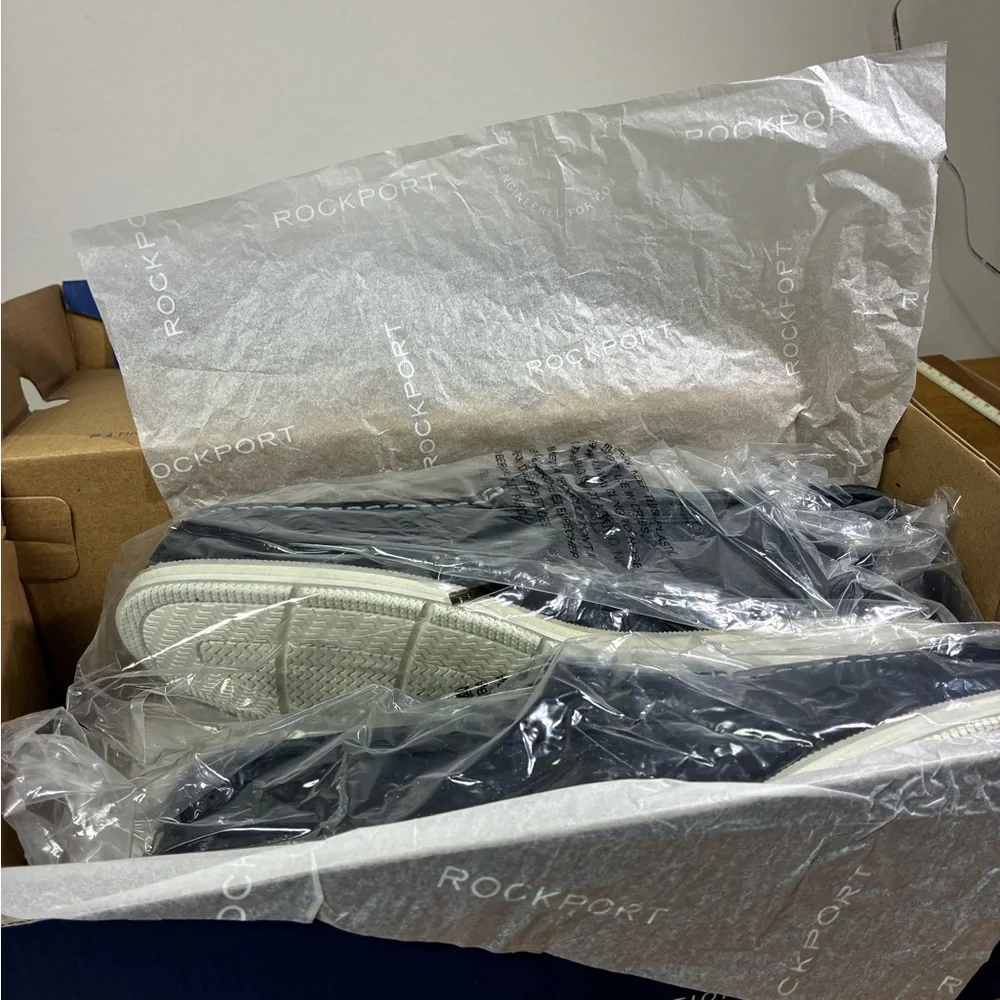 Rockport Men's Navy Boat Shoes - Picture 7 of 7